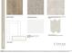 Selection of interior finishes with hard wood flooring, plush carpeting, elegant tile, and shaker style cabinets at 1701 Clydner Dr, Apex, NC 27523