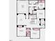 Second-floor layout featuring an owner's suite with a walk-in closet and bath, plus additional bedrooms and a loft area at 1701 Clydner Dr, Apex, NC 27523