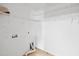 Functional laundry room featuring washer/dryer hookups and wire shelving for storage and organization at 1826 Fillmore Dr, Creedmoor, NC 27522