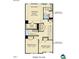 Detailed floor plan showcasing the third floor, including bedrooms, bathrooms, and closet of the home design at 215 Carova Bnd, Apex, NC 27539