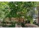 Beautiful brick townhome with lush landscaping and mature trees surrounding the property at 218 W Barbee Chapel Rd, Chapel Hill, NC 27517