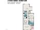 A detailed floor plan of the second floor with bedrooms, bathrooms, laundry, and balcony at 218 W Barbee Chapel Rd, Chapel Hill, NC 27517
