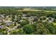 Scenic aerial view of a neighborhood with lush greenery featuring well-maintained homes with mature trees at 2216 Hoskins Rd, Burlington, NC 27215