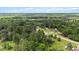 Stunning aerial view highlighting the neighborhood with many surrounding trees at 2396 Spring Valley Rd, Henderson, NC 27537