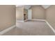 Neutral bedroom featuring tan walls and carpet, ready for personalization at 3004 Krogen Ct, Creedmoor, NC 27522