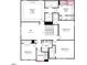 Second level floorplan featuring a owner's suite, three bedrooms, two bathrooms, and a loft area at 527 Claftin St, Sanford, NC 27330