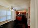 Eat in kitchen area with black tile floors and view into kitchen at 5301 Peacenest Dr, Raleigh, NC 27610