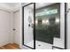 Beautiful shower featuring decorative tile work, a glass enclosure, and recessed lighting at 114 Crow Dr, Louisburg, NC 27549