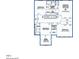 Second floor layout with bedrooms, bathrooms and a flex room at 130 Virginia Water Dr, Rolesville, NC 27571