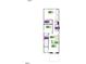 Second story of the house floor plan featuring three bedrooms, two bathrooms and a laundry room at 1985 Rabbitbrush St, Durham, NC 27704