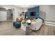 Comfortable living room with stylish furniture, modern decor, and ample natural light at 4031 Kidd Pl, Durham, NC 27703