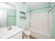 Bathroom featuring a shower-tub combo at 5006 Silhouette Dr, Durham, NC 27713