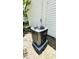 Goodman air conditioning unit set next to home's white siding at 505 E Canary St, Dunn, NC 28334