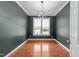 Office with hardwood floors, recessed lights, and large window with blinds at 904 Pirouette Ct, Raleigh, NC 27606