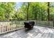 Back deck with a Blackstone grill at 1 Old Towne Pl, Durham, NC 27713