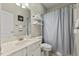 Full bathroom with shower, tub, and white vanity at 101 Hazel Ln Ln, Broadway, NC 27505