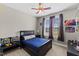 Bedroom with carpet floor, ceiling fan, and natural light at 101 Hazel Ln Ln, Broadway, NC 27505
