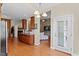 Bright kitchen with stainless steel appliances, hardwood floors, and an eat-in kitchen at 101 Hazel Ln Ln, Broadway, NC 27505