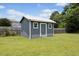 Well-maintained backyard shed with a neutral color, perfect for storage or a workshop at 101 Hazel Ln Ln, Broadway, NC 27505