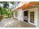 Wooden back porch with awning and doorway at 1033 Sagamore Dr, Louisburg, NC 27549
