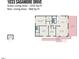 Floor plan of a home on Sagamore Drive showing layout of rooms and dimensions at 1033 Sagamore Dr, Louisburg, NC 27549