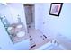 Bright bathroom featuring a double vanity, soaking tub, and a separate shower with glass doors at 1141 Boxcar Way, Apex, NC 27502
