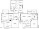 Detailed floor plan showcasing the layout of the house, including room dimensions and the location of key amenities at 118 Killingsworth Dr, Cary, NC 27518