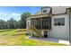 Exterior of home featuring a back porch with wood stairs at 120 Firefly Ln, Louisburg, NC 27549