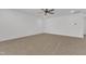 Spacious carpeted bonus room with a ceiling fan, recessed lighting, and neutral walls at 121 Nate Ct, Wake Forest, NC 27587
