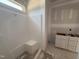 Bathroom under construction, featuring a new tub and vanity area at 145 Tee Dr, Selma, NC 27576