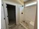 Bathroom with shower and walk in closet at 145 Tee Dr, Selma, NC 27576