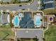 Community clubhouse with swimming pools, hot tub and playground for residents at 1716 Aberdour Dr, Apex, NC 27502