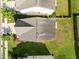 Aerial view of the home showcasing the backyard, roof, and neighborhood at 2036 October Dr, Durham, NC 27703