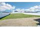 Huge green backyard surrounded by a white privacy fence offers room to play at 254 Arlie Ln, Lillington, NC 27546