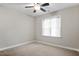Neutral bedroom with ceiling fan, one window and neutral carpet at 286 Harrison Pond Dr, Pittsboro, NC 27312