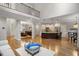 Bright open floor plan combines living, dining, and kitchen areas for seamless entertaining and Gathering living at 286 Harrison Pond Dr, Pittsboro, NC 27312