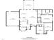 Detailed floor plan illustrating the layout of the home, including room dimensions and areas at 3705 Highland Creek Dr, Apex, NC 27539