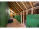 Unfinished attic showing zip system at 386 Monteith Dr, Chapel Hill, NC 27516