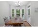 Cozy breakfast nook with bright natural light and a view of the backyard at 395 Timberlands Dr, Louisburg, NC 27549