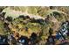 Aerial view of a treed property bordered by a golf course and beautiful houses at 403 Rutherglen Dr, Cary, NC 27511