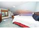 Bedroom with beach-themed mural on the walls and ceiling at 403 Rutherglen Dr, Cary, NC 27511