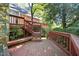 Multi-level deck perfect for outdoor entertaining and enjoying the natural surroundings at 403 Rutherglen Dr, Cary, NC 27511