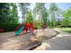 Aerial view of the playground, highlighting community recreational space and amenities at 410 Mountain Laurel, Chapel Hill, NC 27517