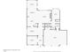 First floor plan featuring kitchen, dining room, living room, office, garage, and bedroom layouts at 508 E Hatterleigh Ave, Hillsborough, NC 27278