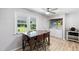 Cozy dining area with view of back yard and in-unit laundry at 509 Forest Ridge Rd, Garner, NC 27529