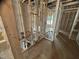 Framed bathroom with plumbing under construction at 5504 Jaeger Dr # 76, Graham, NC 27253