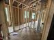 Unfinished room showing framing and the new construction process at 5504 Jaeger Dr # 76, Graham, NC 27253