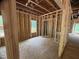 Interior framing of a room, showcasing the structure and window placement at 5504 Jaeger Dr # 76, Graham, NC 27253