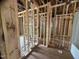 Framed rooms showing plumbing, electrical, and readiness for further construction and finishing at 5504 Jaeger Dr # 76, Graham, NC 27253