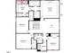 Second floor plan featuring an owner's suite, three bedrooms, a loft, two baths, and laundry room at 607 Contento Ct, Sanford, NC 27330